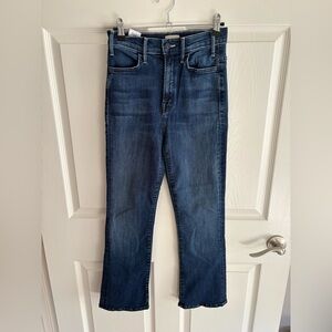 mother hustler ankle fray jeans size 25